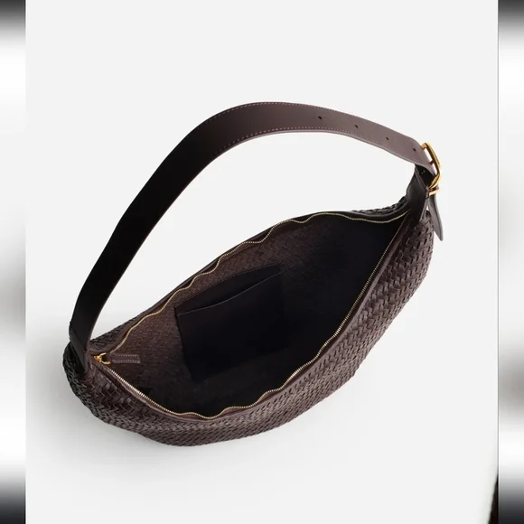Madewell, The Essential Curve Shoulder Bag, Coffee Bean - Picture 2 of 12